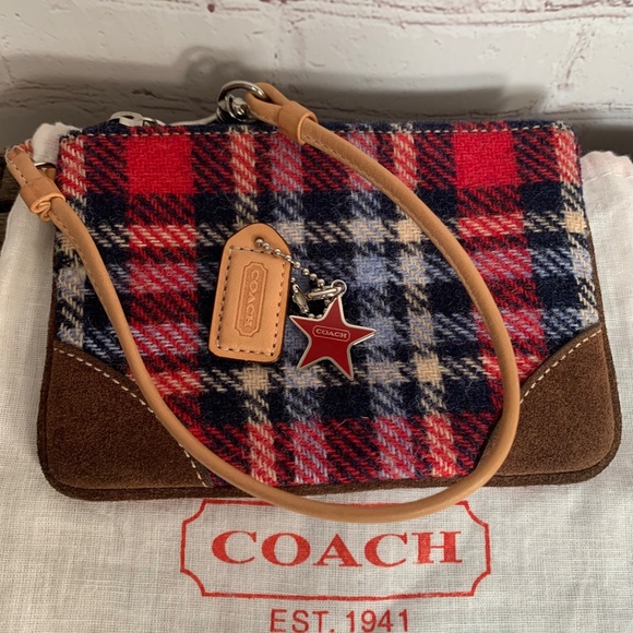 Coach Plaid Wool Wristlet Coin Change Purse(EUC) - Picture 16 of 16